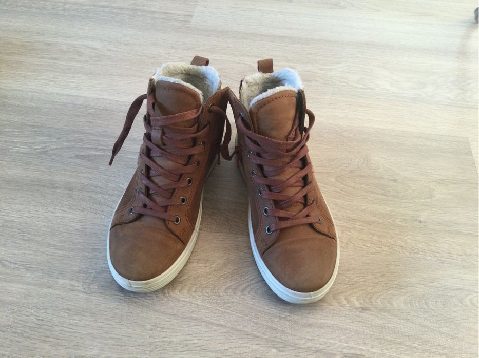 Ghete Ecco din piele, marimea 35