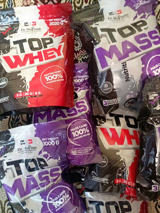 Протеин, гейнер, креатин.