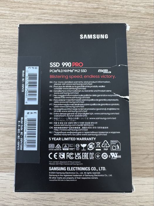 Samsung 990 PRO 4TB NVMe M.2 PCIe 4.0 SSD