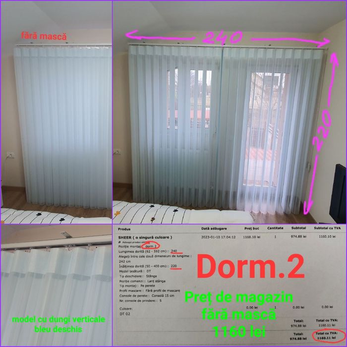 Jaluzele verticale 2 in 1 perdea draperie galerie Kika XXXLutz