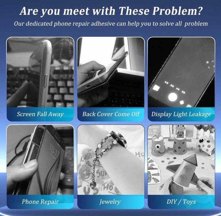 Adeziv siliconic pentru reparații ecran mobil