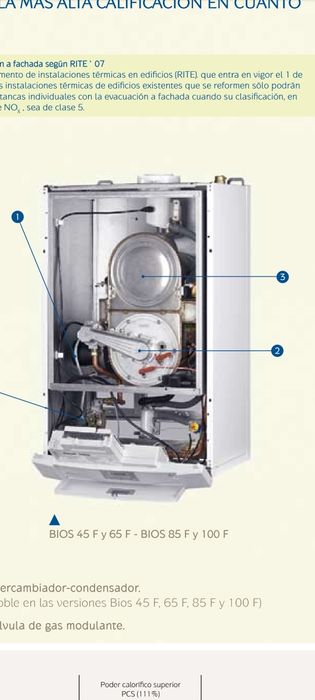 Vând centrala baxi roca bios 65f centrala prin comdensatie profesional
