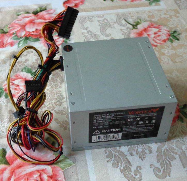 Блок питания 400 ватт офисный, 2sata+2molex
