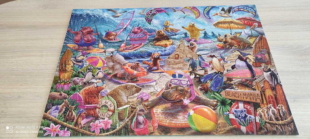 Намалявам на 20 лв. много красиви наредени и залепени пъзели!