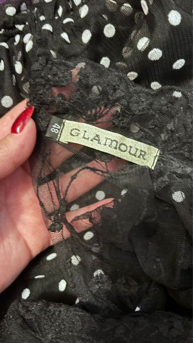 Платье вечернее в горошок