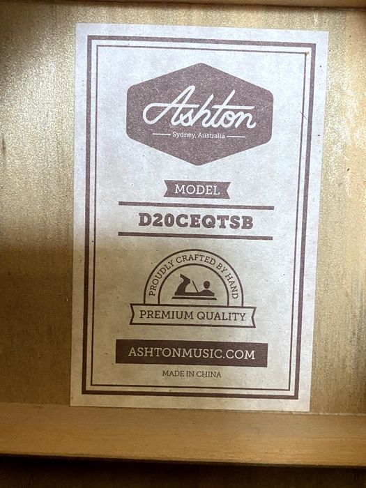 Akustik gitara 41 Ashton D20CEQTBS