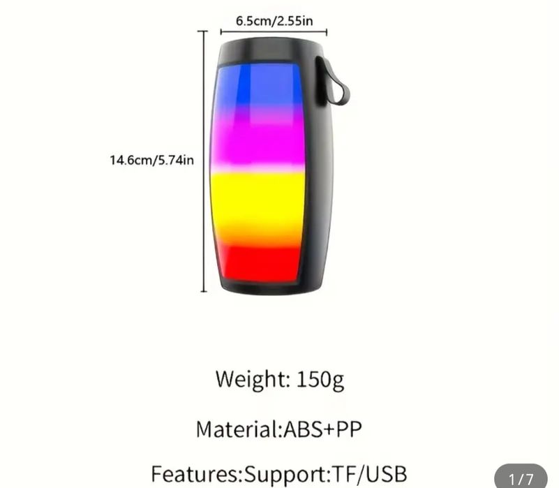 Колонка  цветная с поддержкой usb, sd