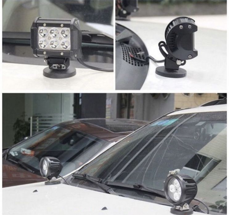 82мм 2 БРОЯ Магнити за Халоген Магнит за ЛЕД БАР