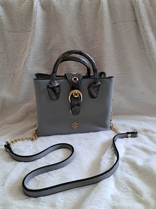 Дамска сива чанта