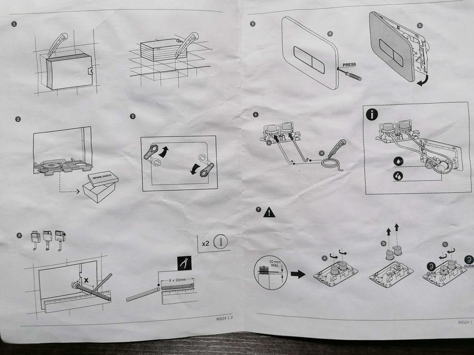 Двоен пневматичен бутон Oleas P3 - Ideal Standard