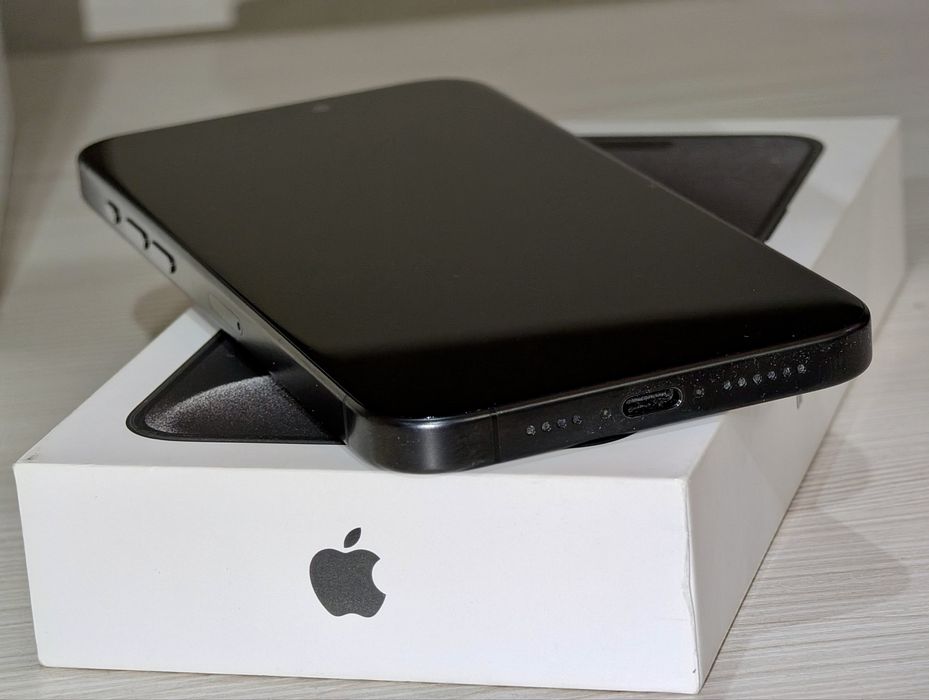 iPhone 15 PRO MAX, 256, черный, идеал, комплект