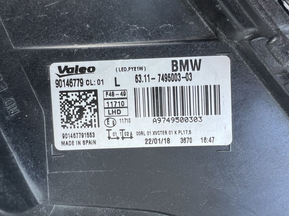 Far stanga BMW X1 F48 Full LED Original Europa