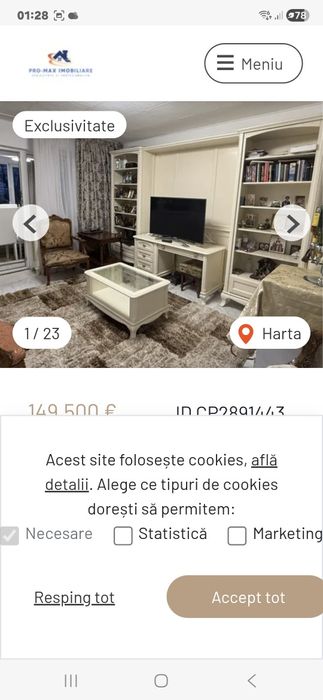 Apartament de vânzare 3 camere