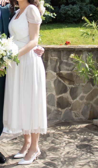 Rochie mătase naturală ivory