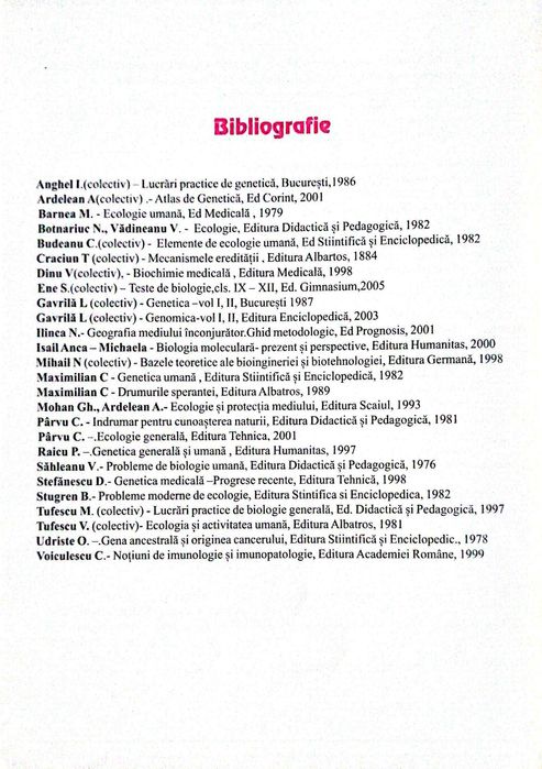 Manual Biologie clasa a XII-a - Editura Gymnasium (Stelică Ene)
