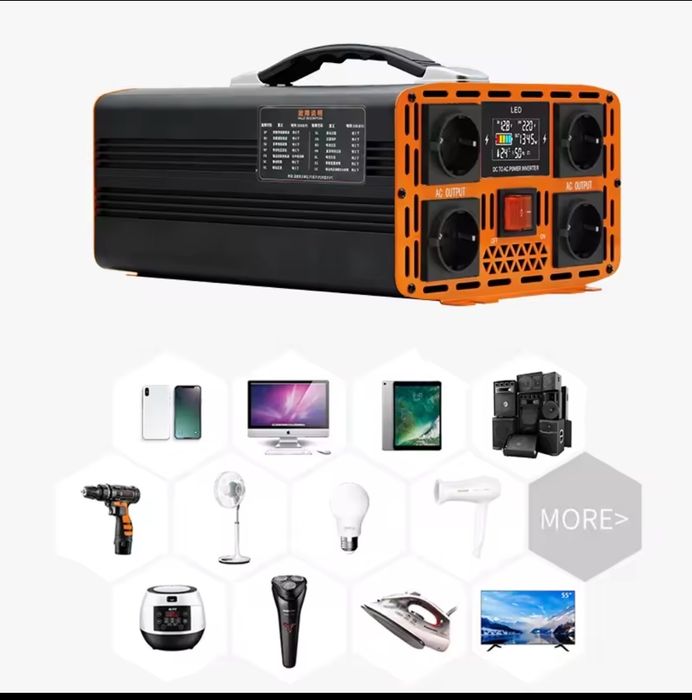 Invertor 24V/220V 4000W model nou sinus pur camion 4 prize europene