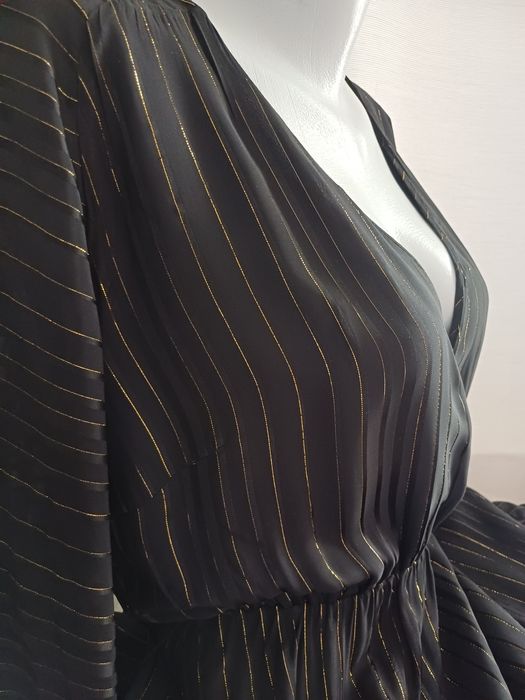 Massimo Dutti елегантна черна рокля, размер 40