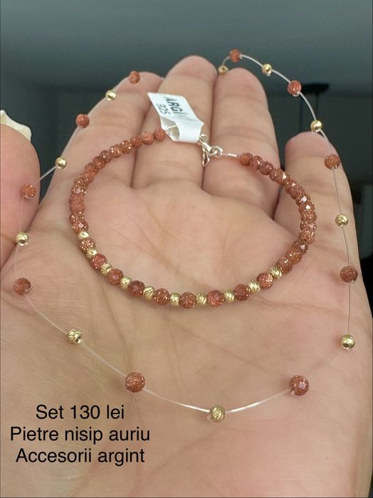 Set colier si bratara accesorii argint