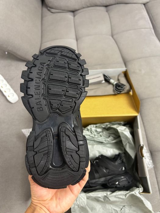 Balenciaga track lace up black