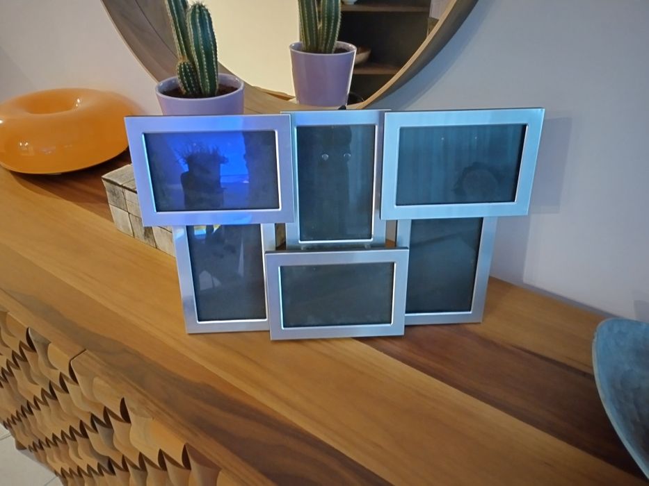Метална фото рамка за колаж от 6 снимки