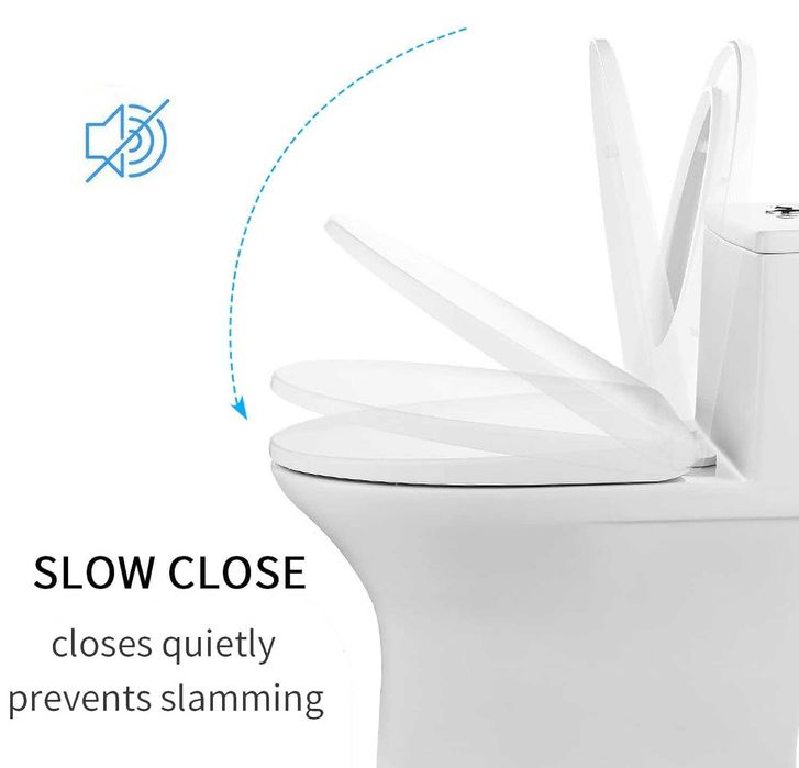 Capac WC cu reductor prindere magnetica, copii/adulti, inchidere lenta