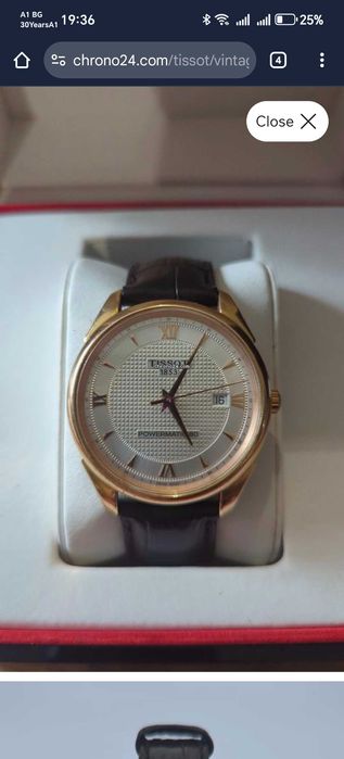 Часовник Tissot powermatik 80 - 18к злато