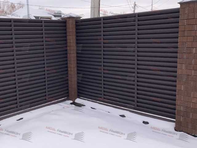 Забор жалюзи еврожалюзи