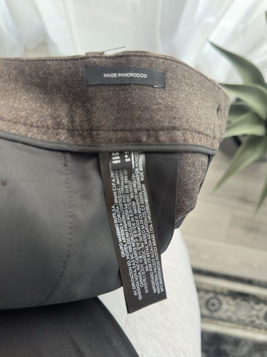 Pantaloni 100%lână,Massimo Dutti,M 40,ciocolatiu