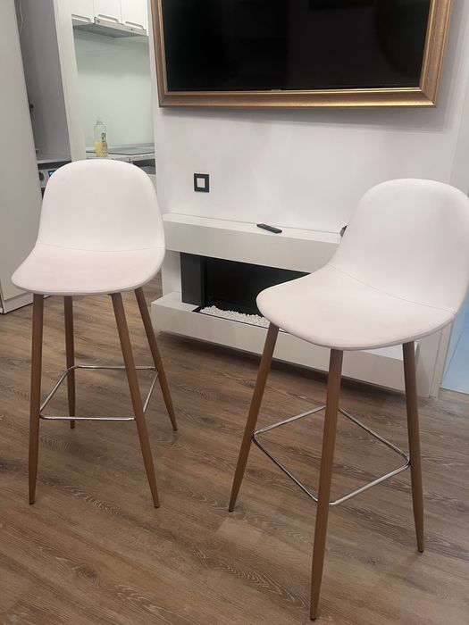 Set 2 scaune bar jysk Scaun bar JONSTRUP alb/stejar natur