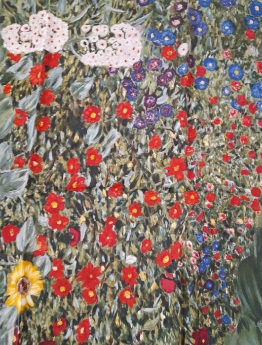 Esarfa Gustav Klimt, matase naturala100 %,200 lei