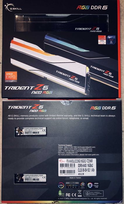 Нови! Рам памети DDR5 32GB Corsair, G.skill, Kingston, Crucial, Klevv
