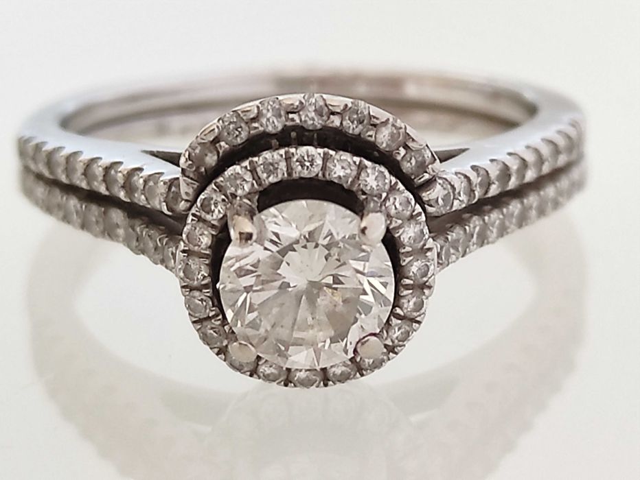 Inel 14k diamante naturale 1.10ct oferta Black Friday!