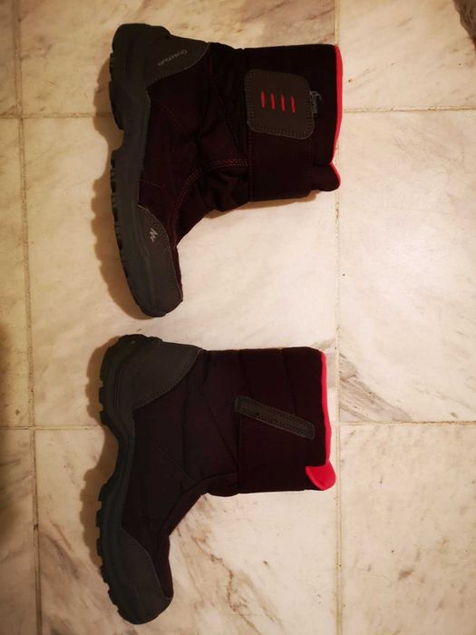 непромокаеми ботуши за преходи в сняг sh100, с велкро, № 37