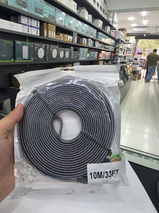 Патчкорд cat6 cat8 - 10метр высокого качества