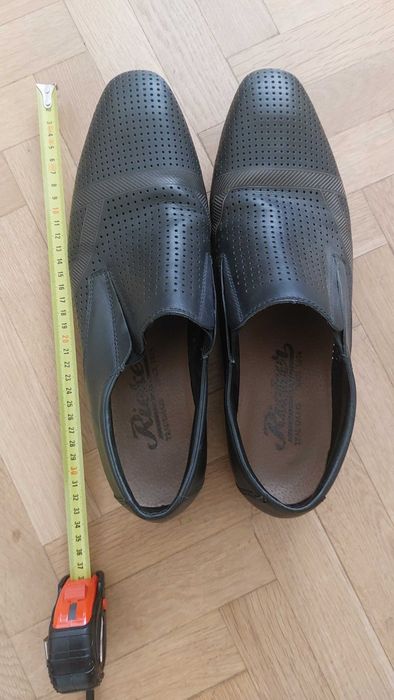 Официални черни обувки Rieker размер 45