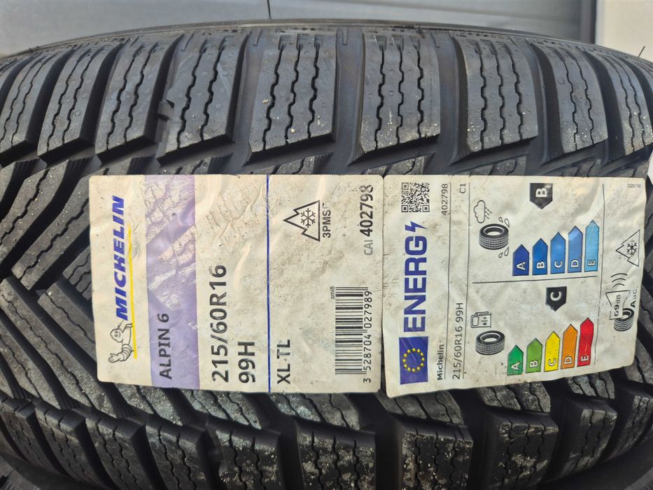 4 Anvelope M+S IARNA - 215/60/16 - Michelin ALPIN 6 - NOU - DOT 2021 !