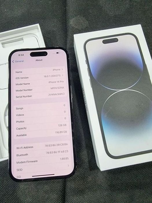 iPhone 14 pro цвета Deep Purple