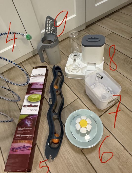 Sisal ascutit gherute jucarie abur geanta transport fantana apa pisica