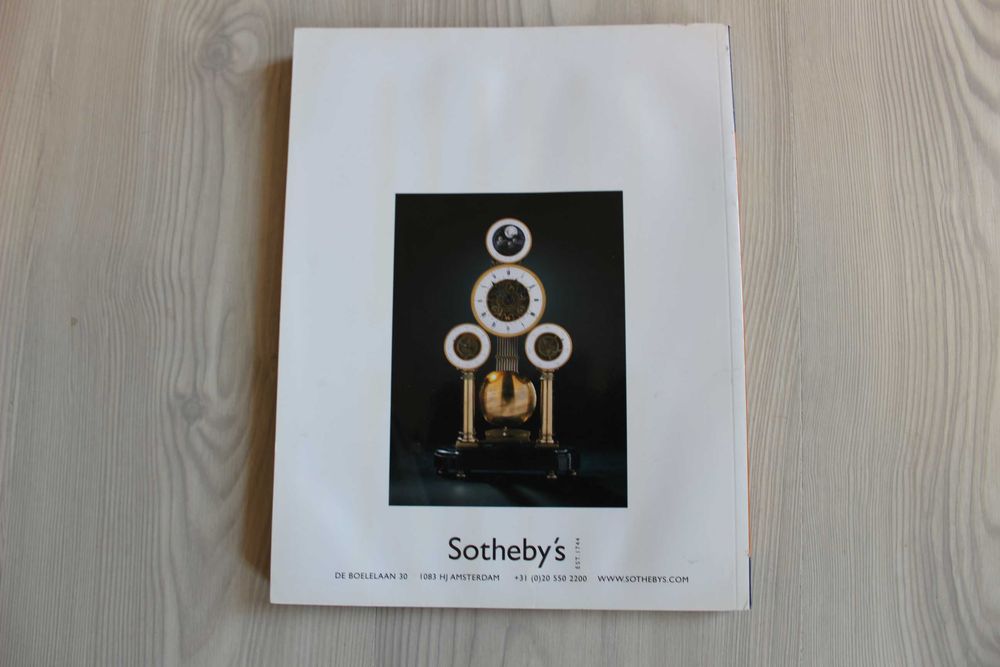 SOTHEBY'S Amsterdam, London, cataloage ceasuri de colectie, 2004