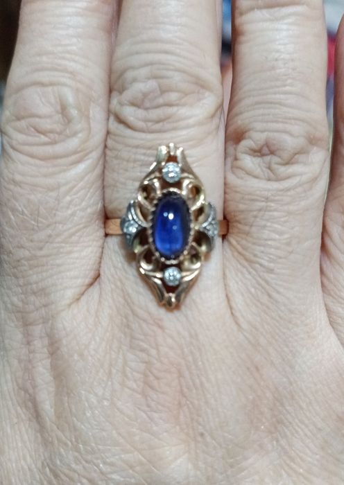 Бриллиантовые наборы с сапфирами