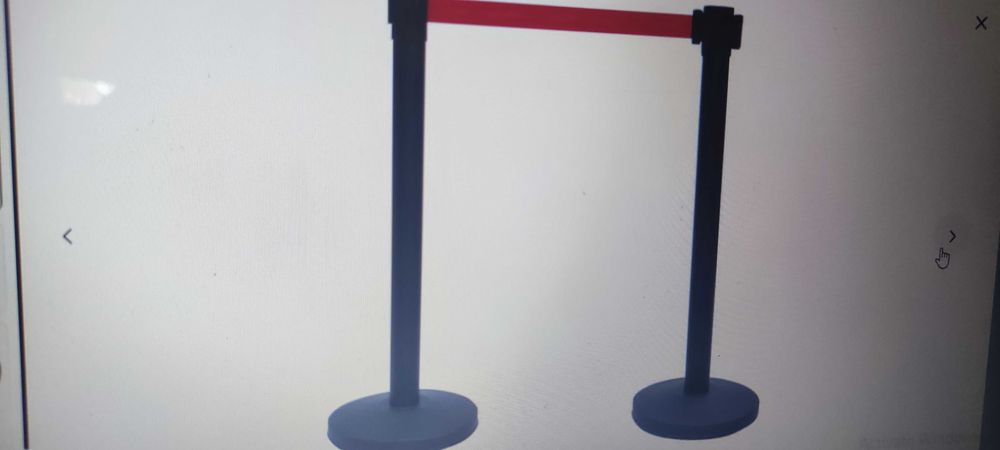 Комплект ВИП преграда, 3 части, неръждаема стомана, златиста