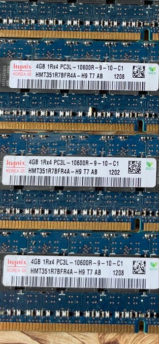 Памет за компютър 4GB PC3L- 6 бр.