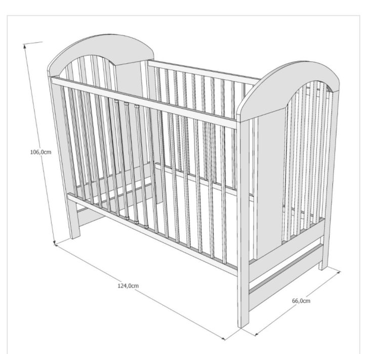 Бебешка кошара / легло 120х60 от АИКО