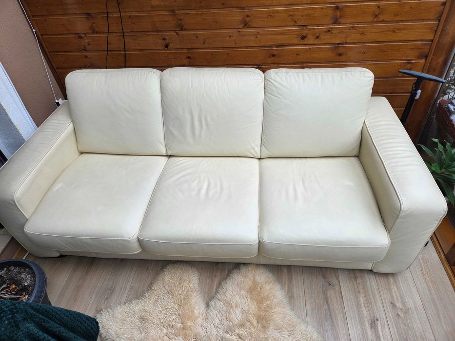 POLO Canapea extensibilă, 3 locuri, piele (Mobexpert)