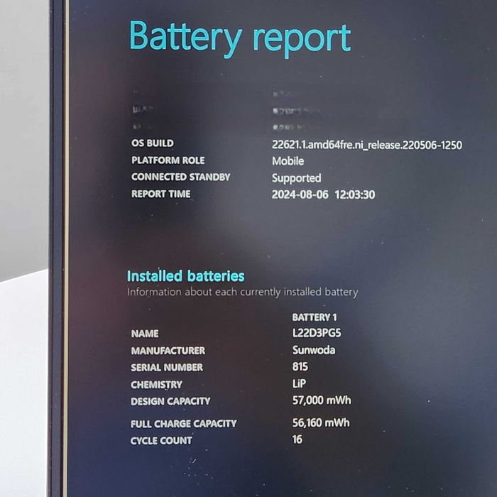 LENOVO ThinkPad 16" i5 2024 16gb RAM SSD 512 raport bateri - nou cutie