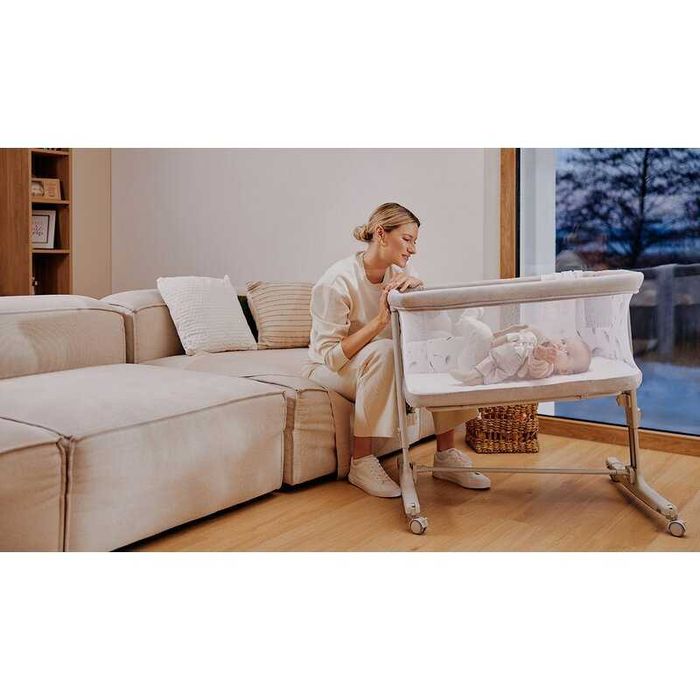 Patut co-sleeper, Lionelo, Aurora, 3 in 1 - Garantie 1 an si jumatate