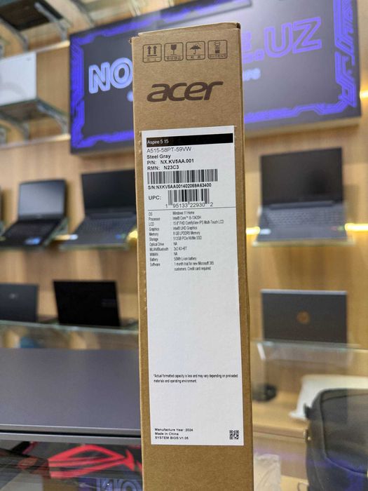 Acer Aspire 5, Intel Core i5-13420H, 8/512 gb SSD, 15.6 FullHD Touch