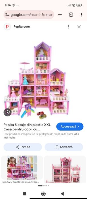 Casuta de papusi 65x28x75