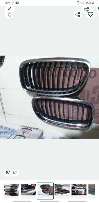 Grilaze Nari Bara Fata BMW E90 E91 Facelift OEM originale Crom
