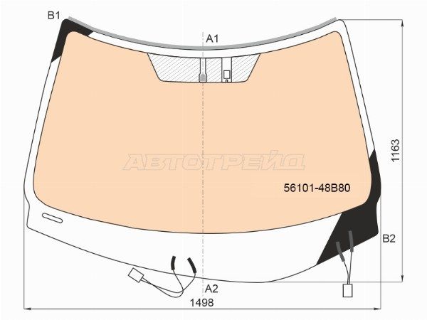 Стекло лобовое Lexus Rx 350